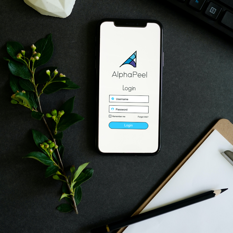 AlphaPeel.com marketing example image.