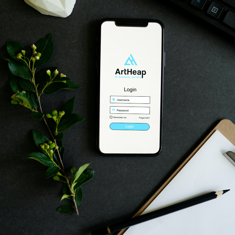 ArtHeap.com marketing example image.