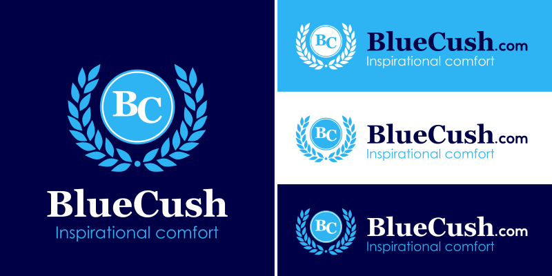 BlueCush.com logo bundle image.