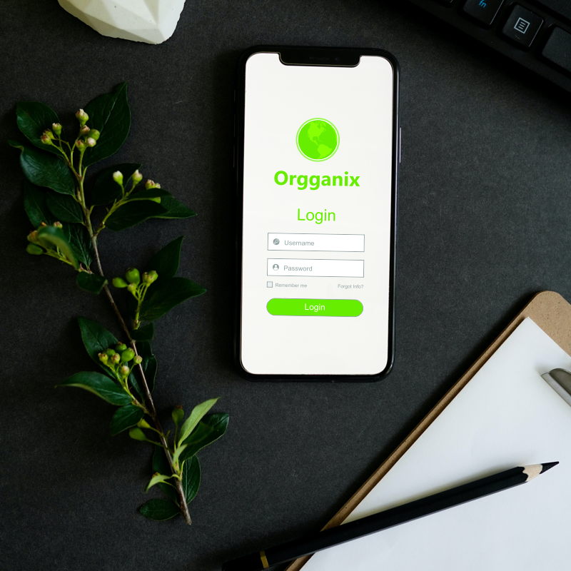 Orgganix.com marketing example image.